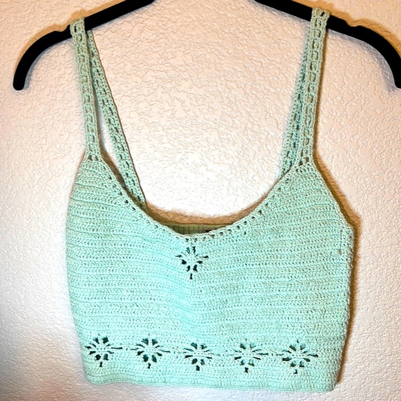Free People Tops - M- free people Berlinette Crochet Cami Crop